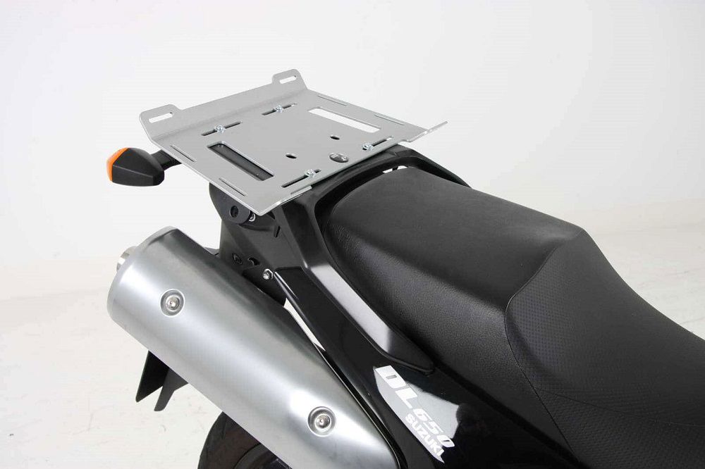 Hepco&Becker Topcaseträgererweiterung silber für Suzuki DL650 ab 200411 / DL1000 von 2003 bis 2007