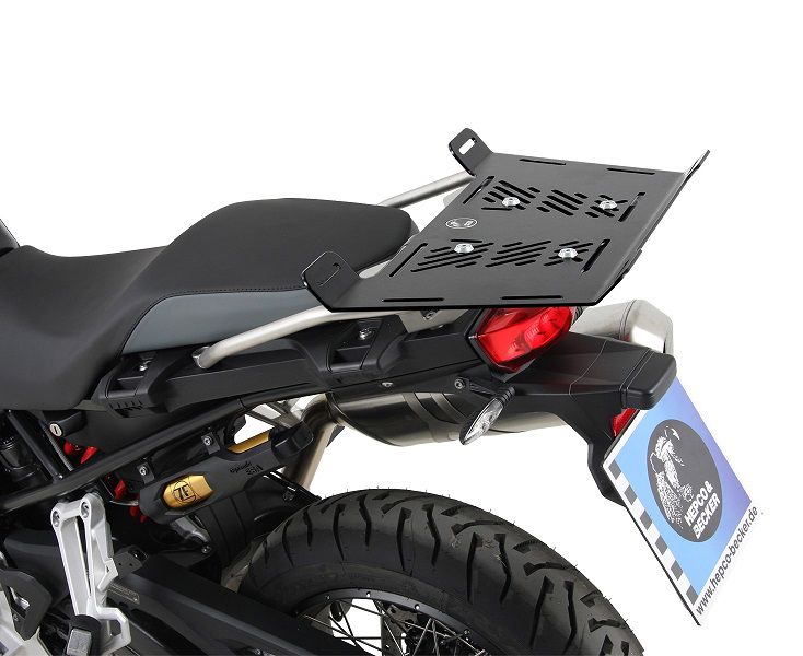 Hepco&Becker Toprack-Erweiterung schwarz für BMW F800GS ab 2024 (mit Edelstahl-Tourengepäckträger)