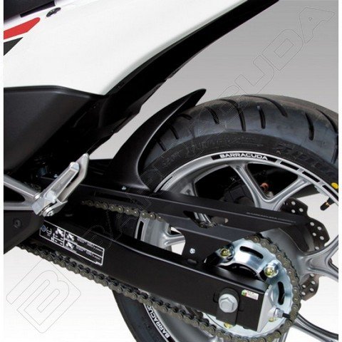 Barracuda Heckfender Honda NC700 / NC 750 D Integra mattschwarz + Kettenschutz Aluschwarz