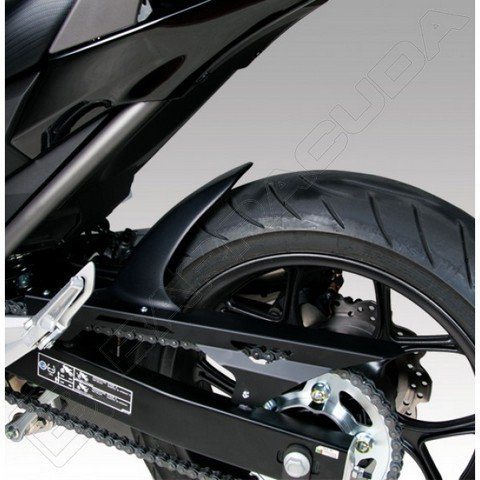 Barracuda Hinterradabdeckung Honda NC700 matt schwarz + Kettenschutz alu schwarz