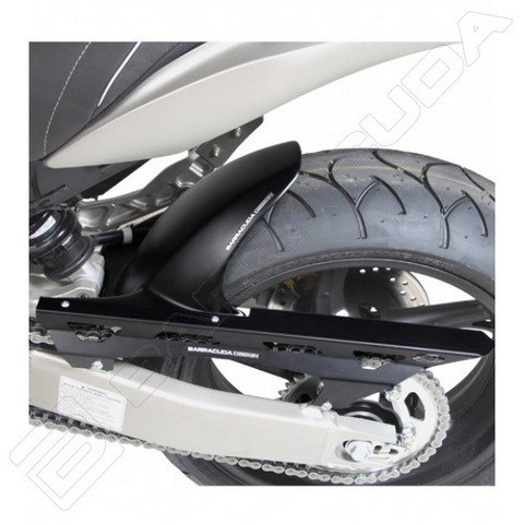 Barracuda Heckfender Honda HORNET 600 mattschwarz + Kettenschutz Aluschwarz 2007-2013