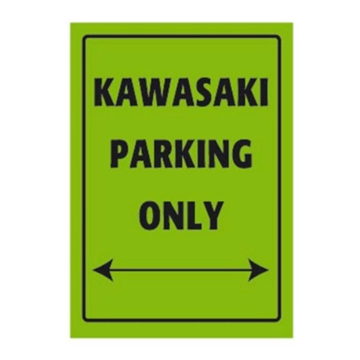 Metall Motorrad Schild Kawasaki Parkplatz Nur 20,5x29cm
