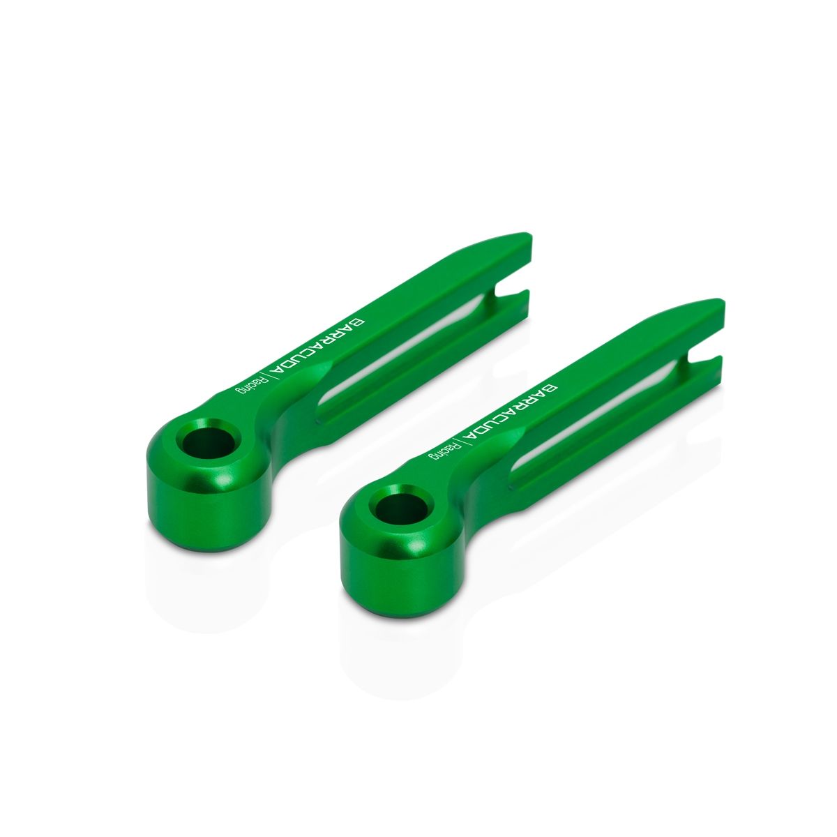 Barracuda Hebelendstücke Aluminium Grün