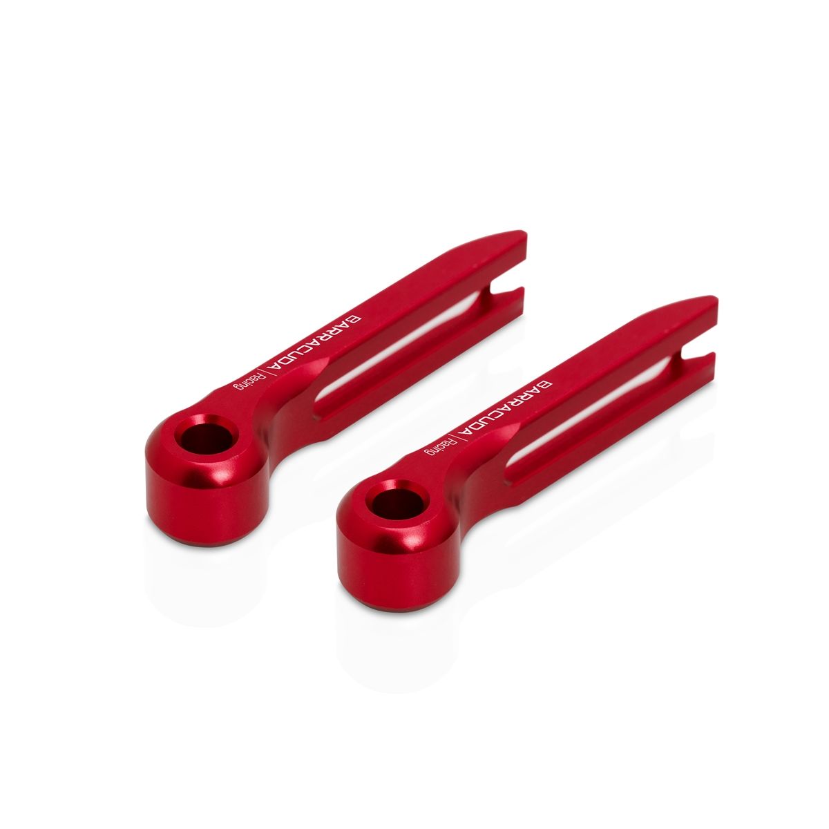 Barracuda Hebelendstücke Aluminium Rot