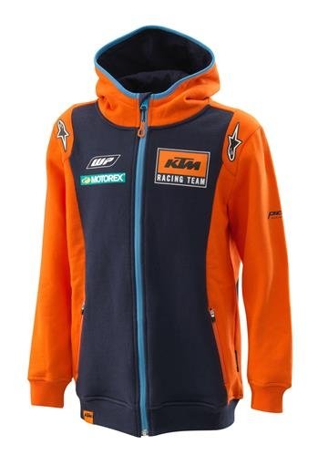 Replica KTM-Team Kinder-Pullover mit Kapuze und Reißverschluss