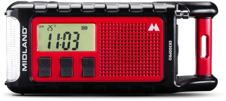 Midland ER300 PRO Multifunktionales Bluetooth Notfallradio.