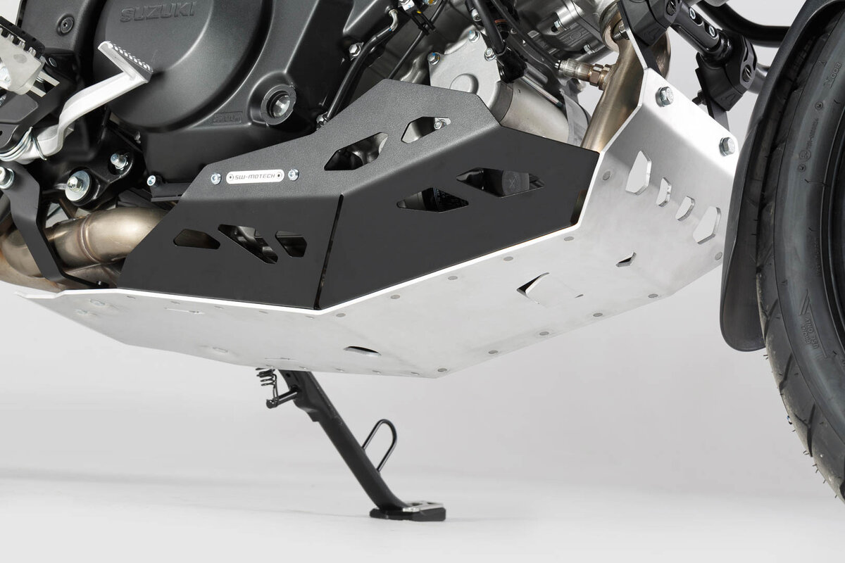 SW-Motech Kurbelgehäuseschutz Schwarz/Silber Suzuki V-Strom 1000 / XT 2014-2019