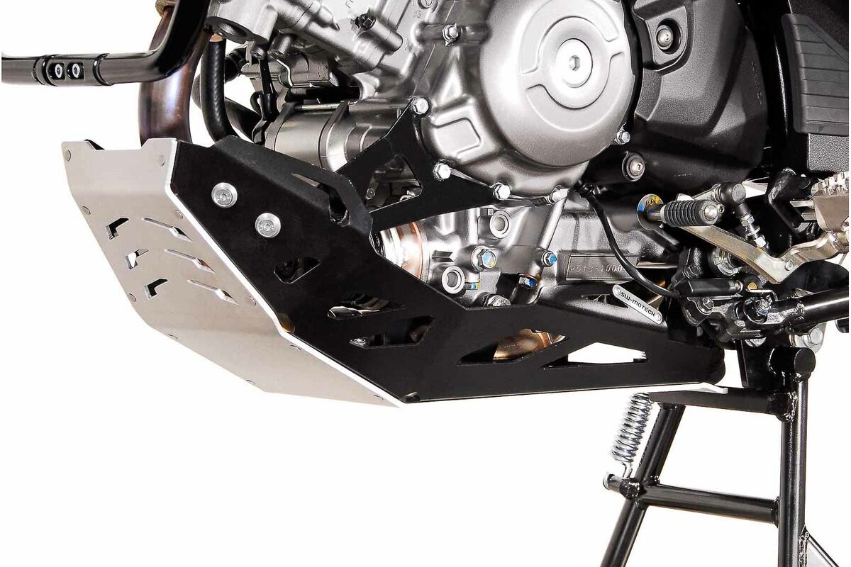 SW-Motech Kurbelgehäuseschutz Schwarz/Silber Suzuki DL 650 V-Strom / XT Ab 2011