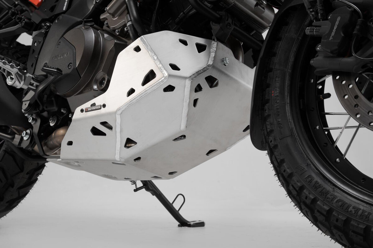 SW-Motech Kurbelgehäuseschutz Silber Suzuki V-Strom 1050 Ohne Sturzbügel ab 2019