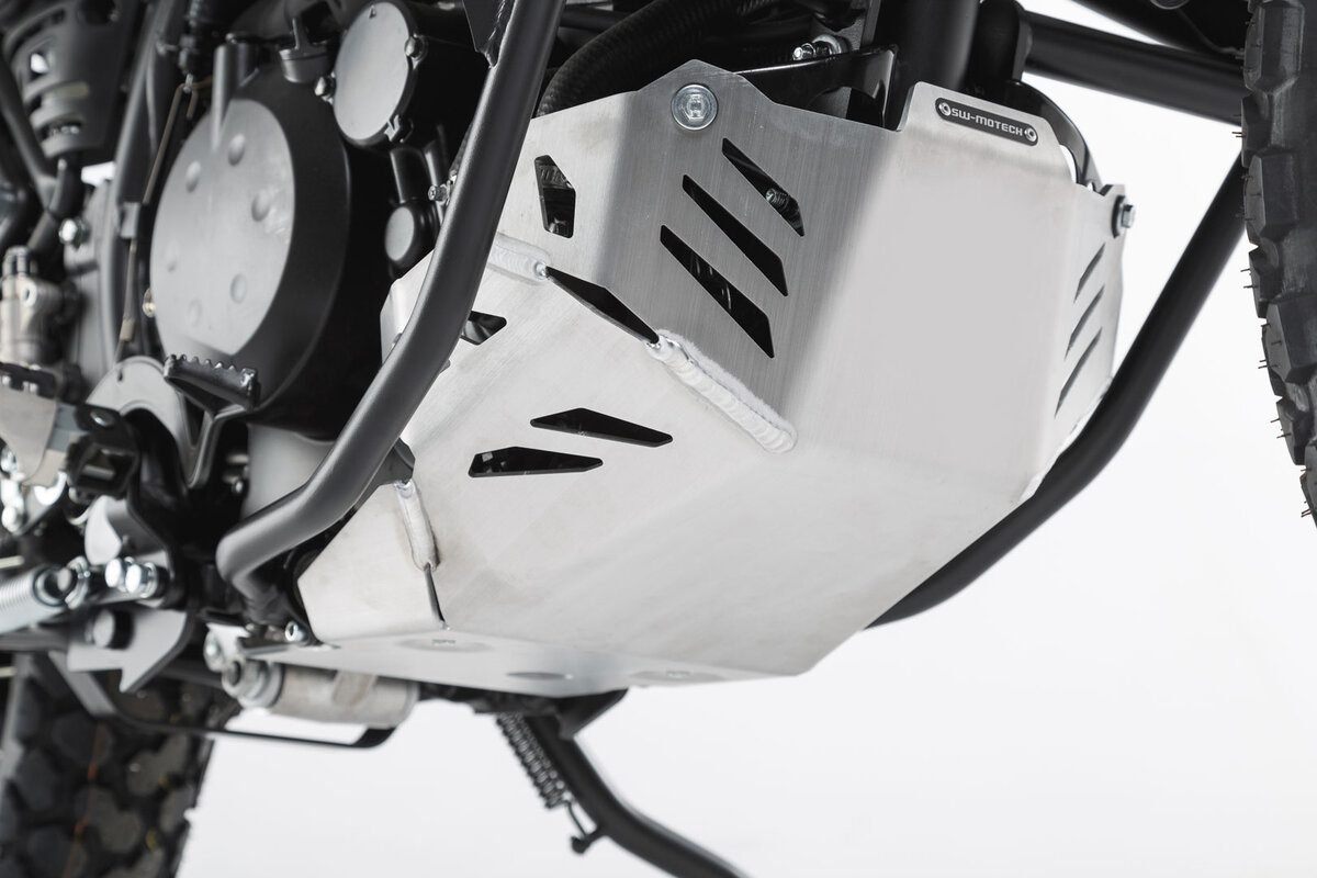 SW-Motech Kurbelgehäuseschutz Silber Kawasaki KLR 650 Ab 2008
