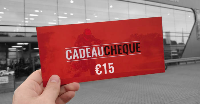 Geschenkgutschein 15 Euro für Motorcorner & Motorcenter Venlo