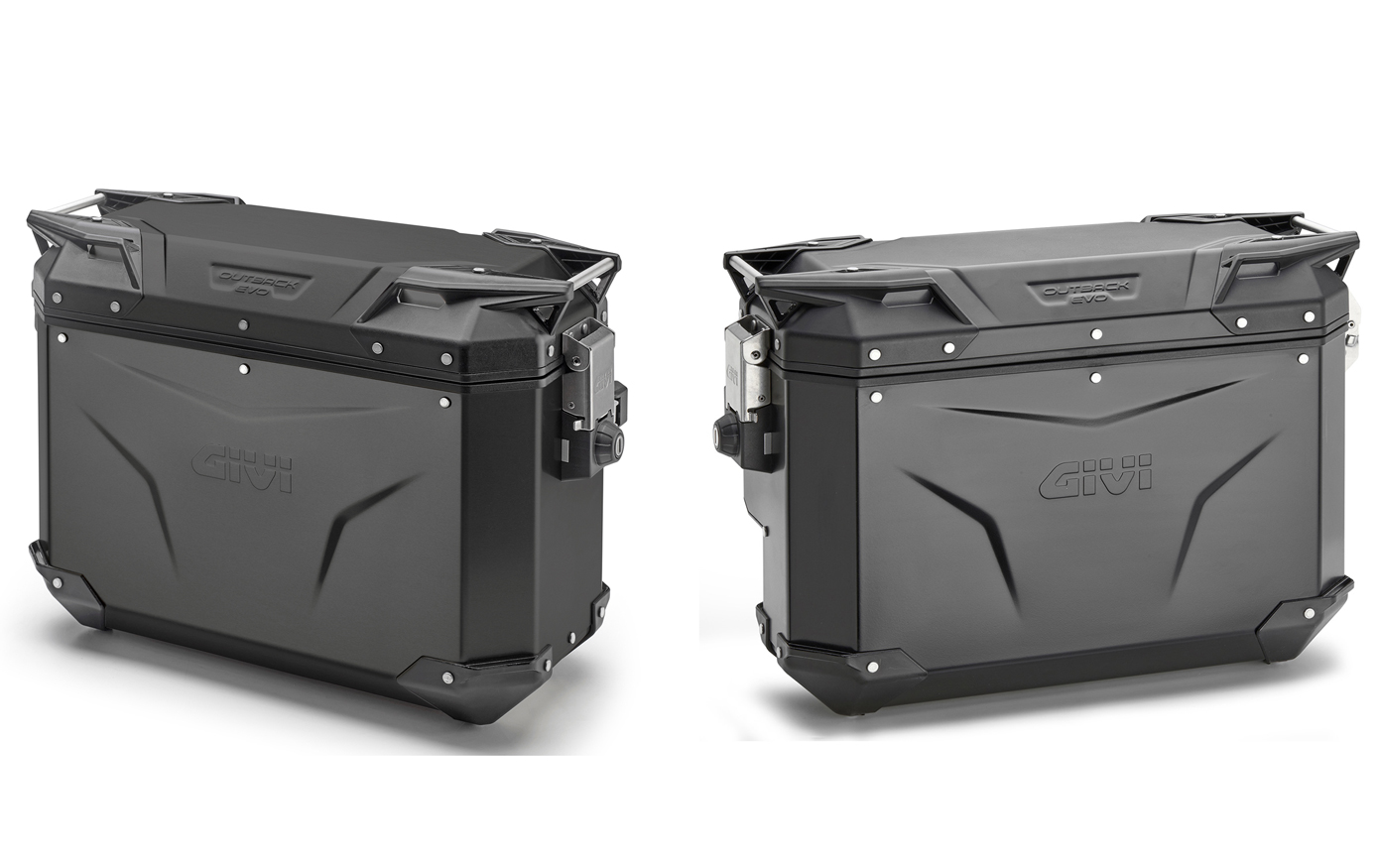 Givi OBKE37BPACK2 TREKKER OUTBACK EVO Black Line Seitenkoffer-Set 37 Liter links / 33 Liter rechts