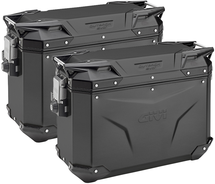 Givi OBKE37BPACK2 TREKKER OUTBACK EVO Black Line 37 Liter Seitenkoffer-Set