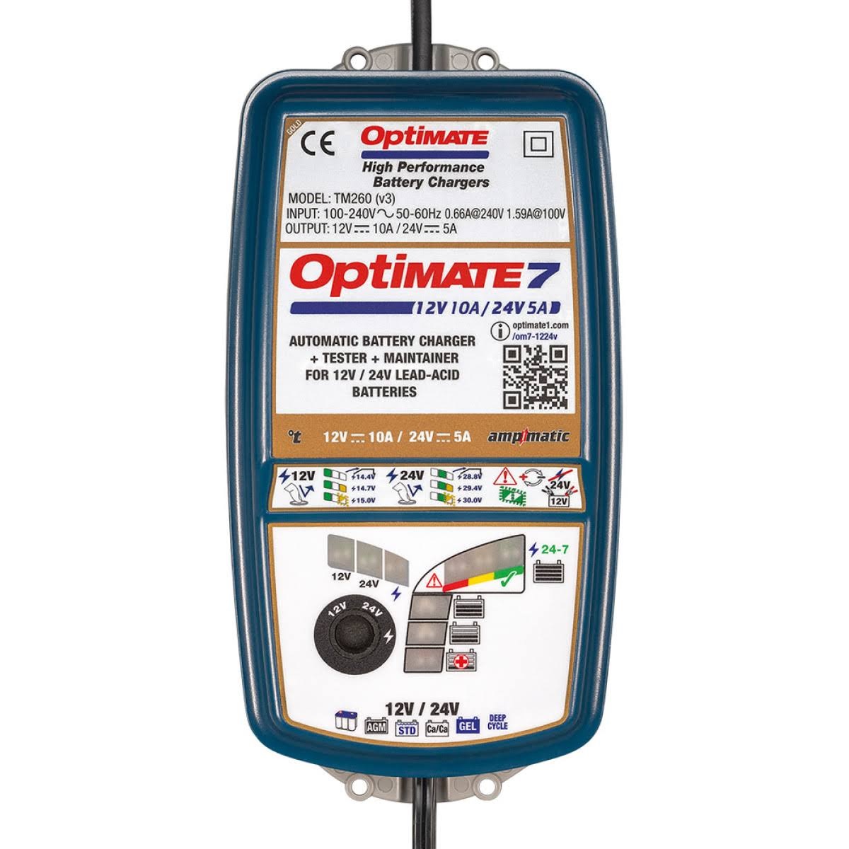 Optimate 7 Batterieladegerät / Erhaltungsladegerät 12/24 Volt TM260V3