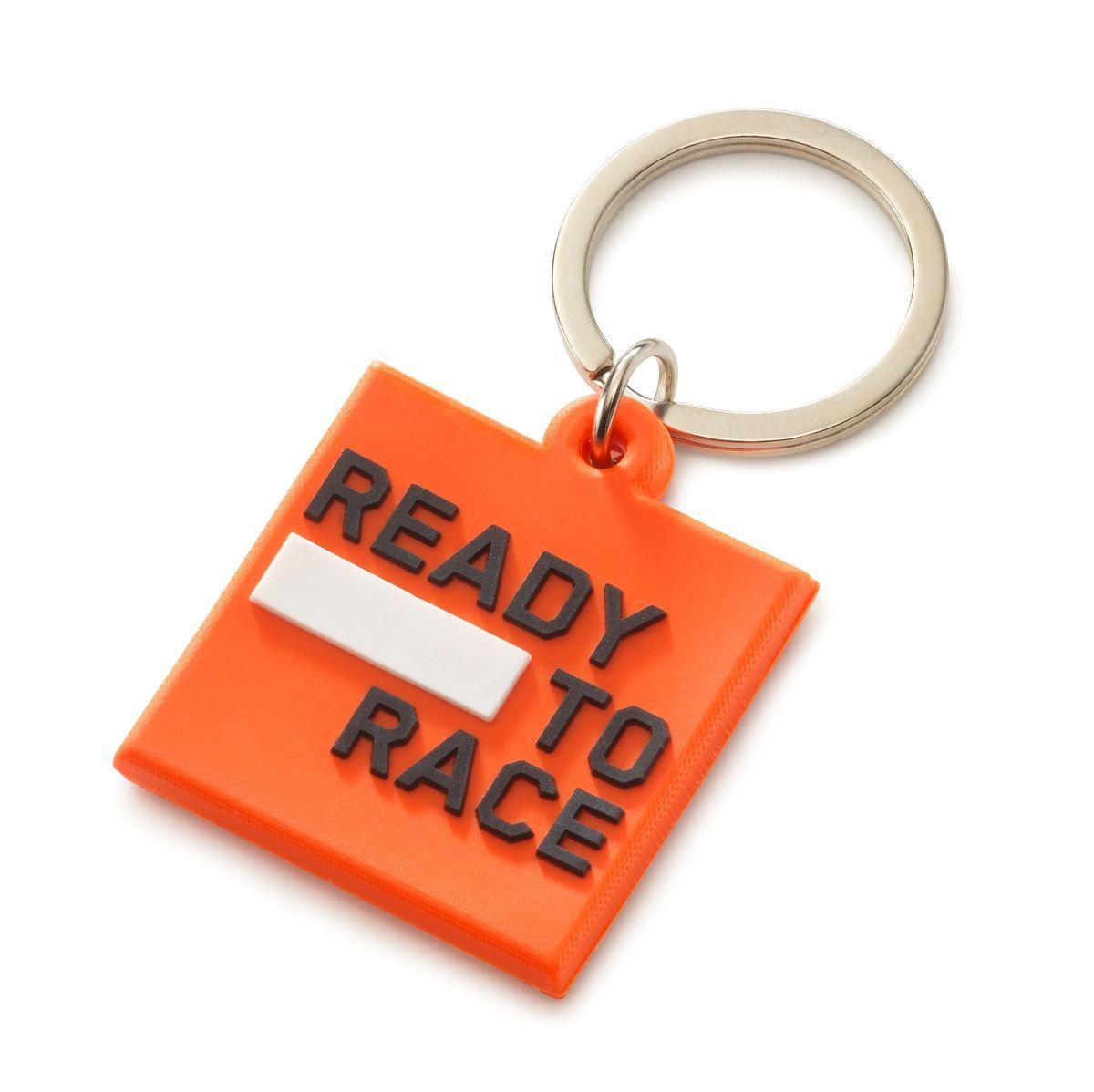 Gummi-Schlüsselanhänger mit KTM-Logo, orange, Ready to Race
