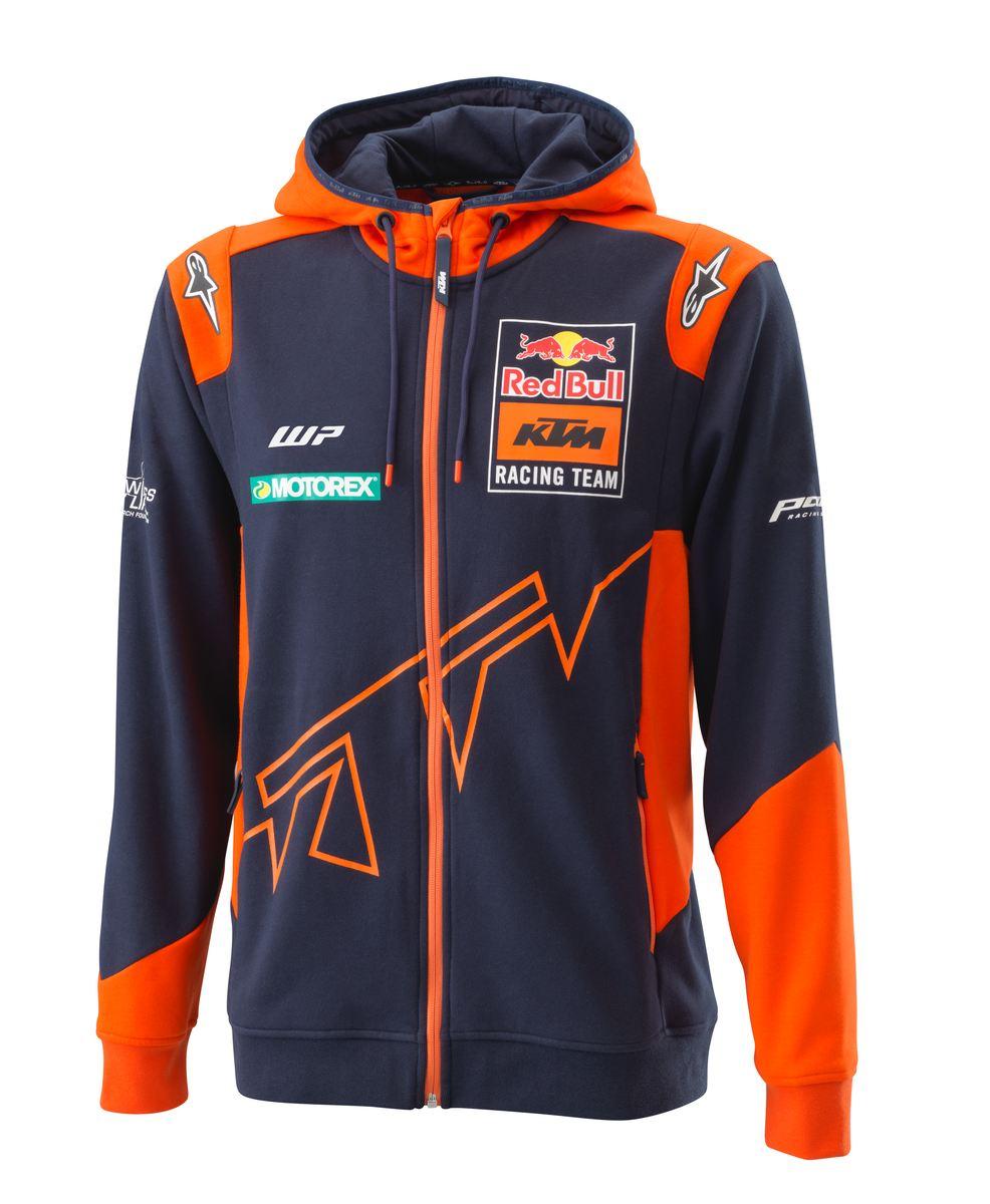 KTM Replica Team Red Bull Kapuzenpullover mit Reißverschluss Große XL