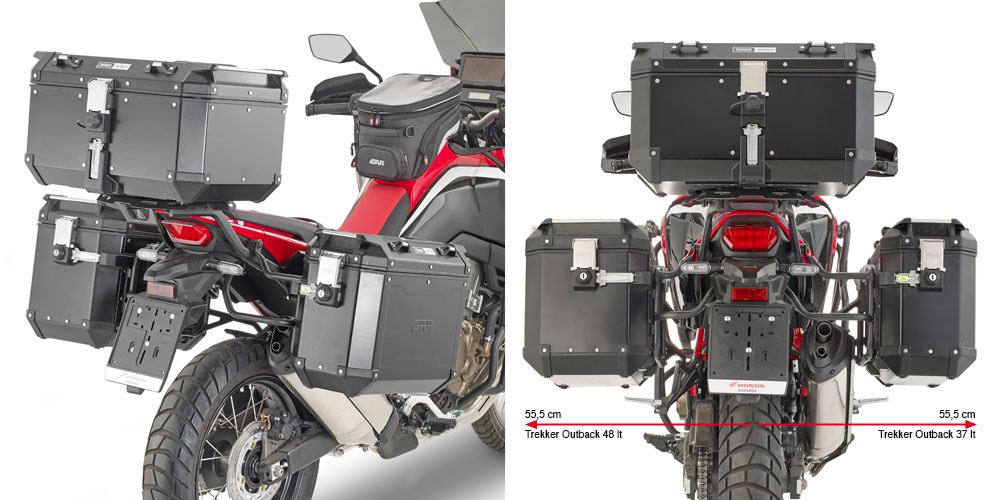 Givi PLO1179CAM Seitenkofferträger für Trekker Outback Seitenkoffer Honda CRF 1100 L Africa Twin ab 2020