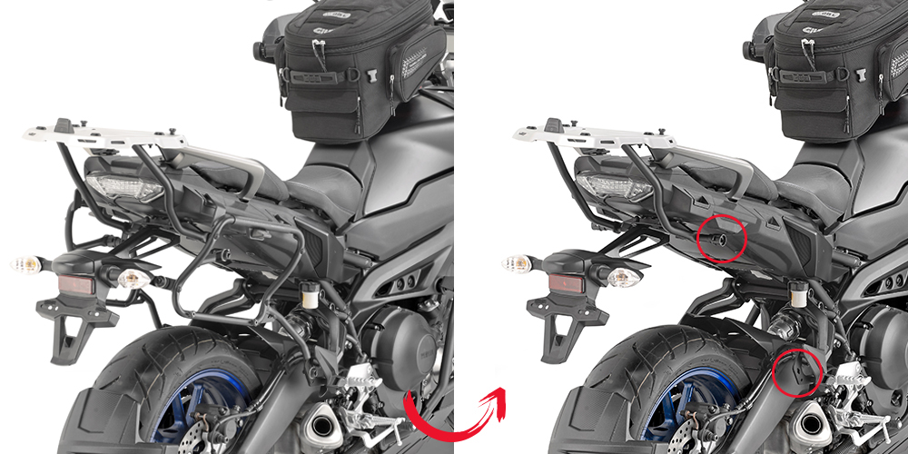 GIVI PLXR2139 Seitenkofferträger für Givi V35 / V37 Seitenkoffer Yamaha Tracer 900 / Tracer 900 GT