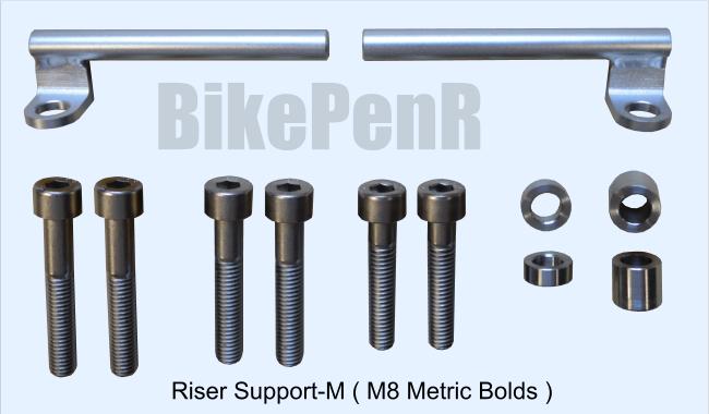 BikePenR Riser unterstützt M8-Schrauben