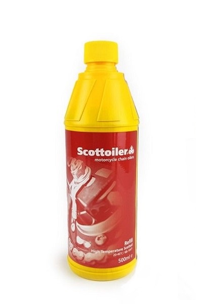 Scottoiler Motorrad Kettenöl Rot 500 ml zum nachfüllen