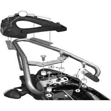 Givi SR121M Topcaseträger Suzuki Gladius 650 09-16