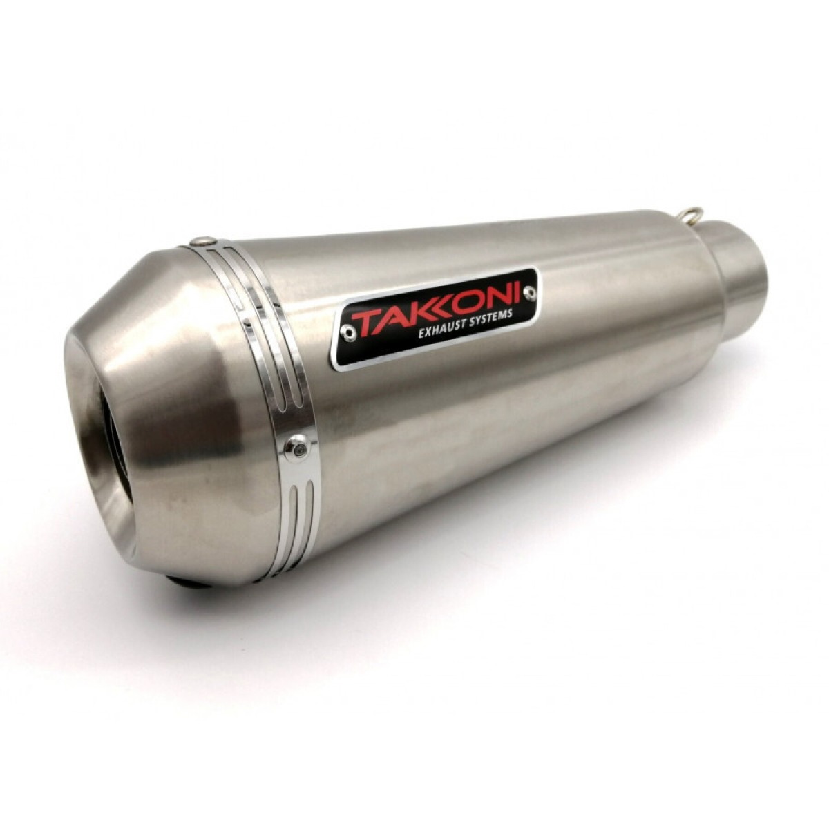 Takkoni Auspuff Oval Edelstahl kurz für die Yamaha FZ-1 Baujahr 2006 - 2015