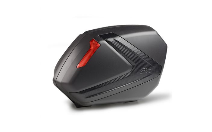 Givi V37NN Seitenkoffer-Set 37 Liter schwarz Carbon-Optik - rote Reflektoren