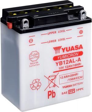 Yuasa Accu YB12AL-A motorfiets accu (zonder zuur)