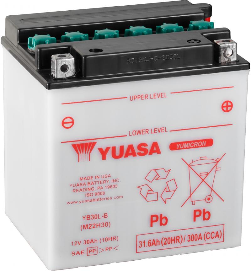 Yuasa Accu YB30L-B motorfiets accu (zonder zuur)
