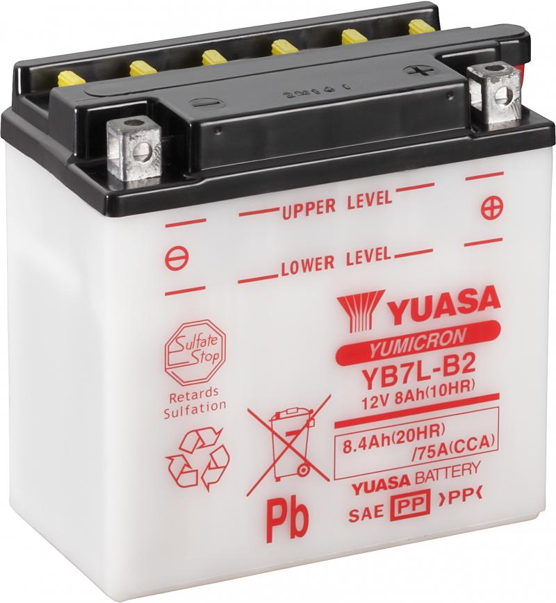 Yuasa Accu YB7L-B2 motorfiets accu (zonder zuur)