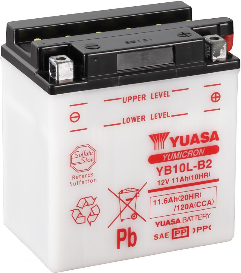 Yuasa Accu YB10L-B2 motorfiets accu (zonder zuur)