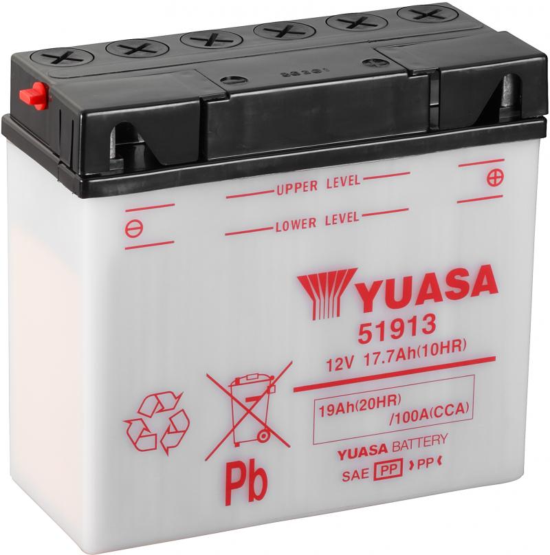 Yuasa Accu 51913 motorfiets accu (zonder zuur)