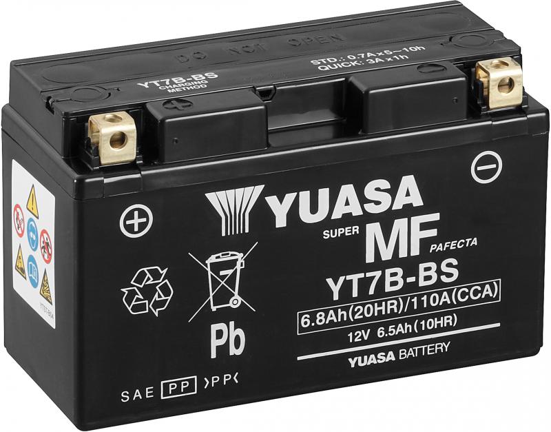 Yuasa Accu YT7B-BS onderhoudsvrije motorfiets accu