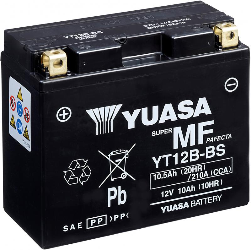 Yuasa Accu YT12B-BS onderhoudsvrije motorfiets accu