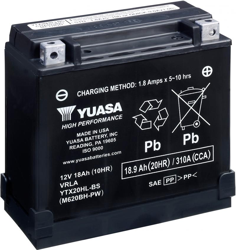 Yuasa Accu YTX20HL-BS onderhoudsvrije motorfiets accu