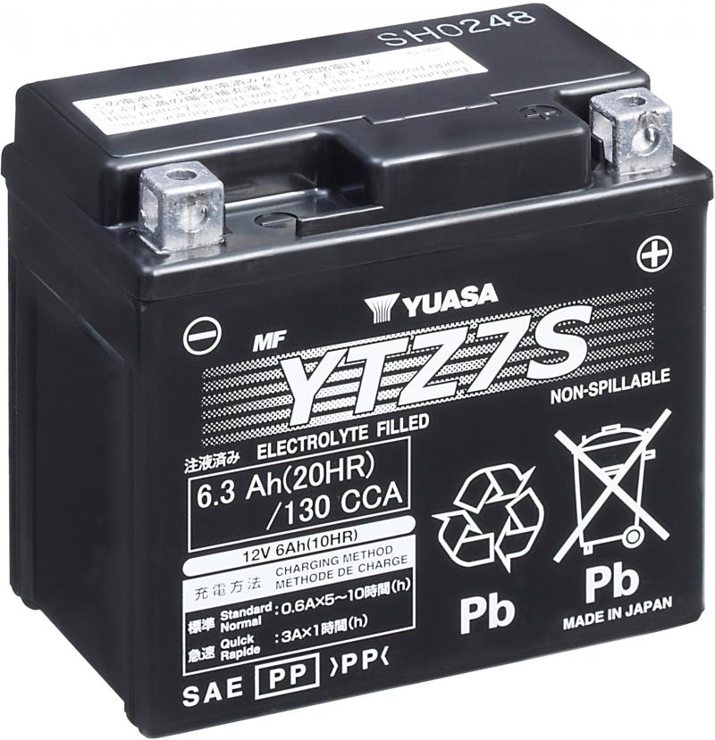 Yuasa Batterie YTZ-7 Gel-Version für das Motorrad