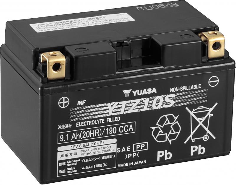Yuasa Batterie YTZ-10 Gel-Version für das Motorrad