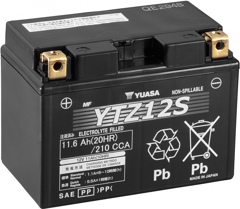 Yuasa Batterie YTZ-12 Gel-Version für das Motorrad