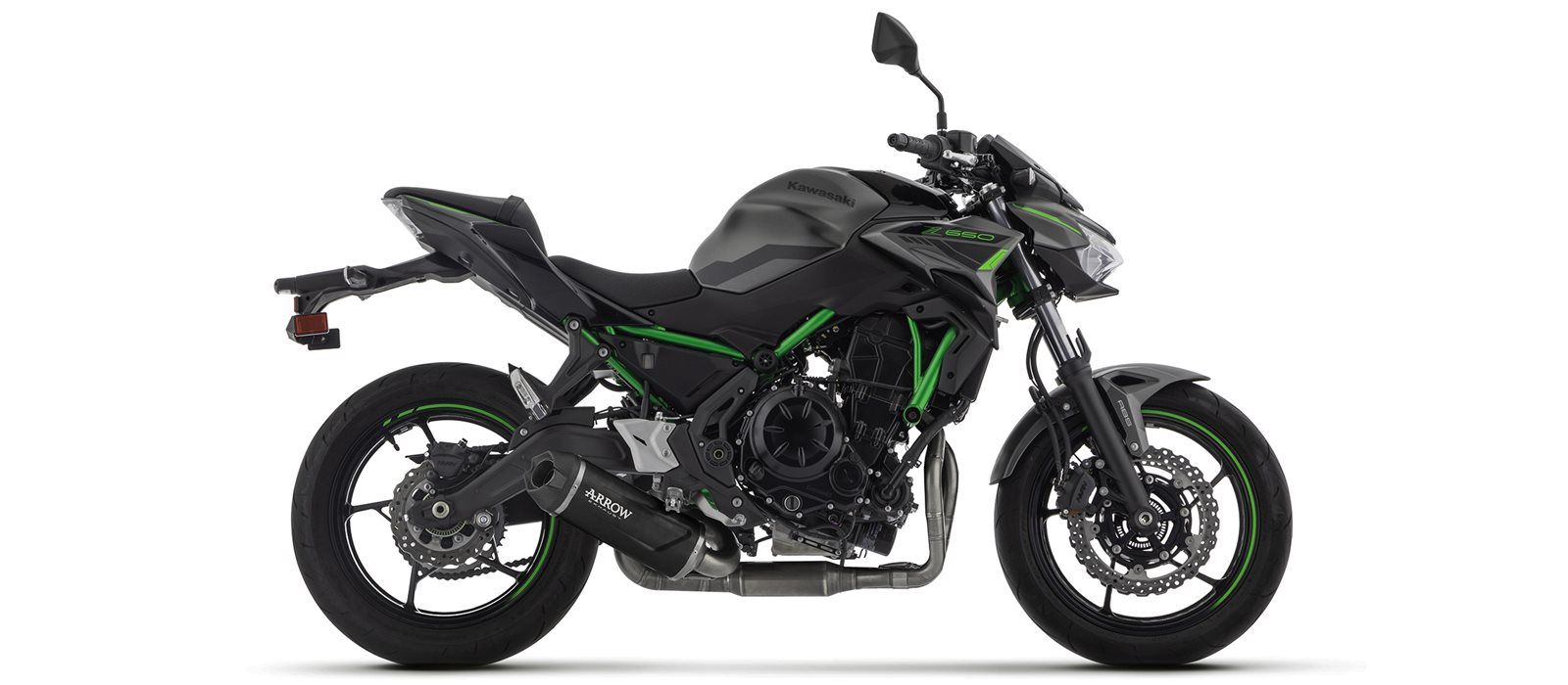 ARROW INDY RACE EVO Motorrad Auspuff für Kawasaki Z650 ab 2024