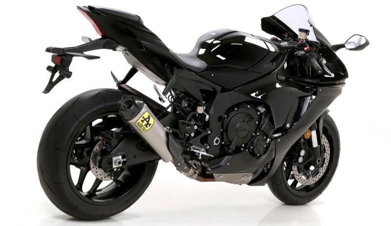 ARROW Komplette Motorradauspuffanlage aus Titan und Edelstahl WORKS COMPETITION für Yamaha YZF-R1 ab 2017