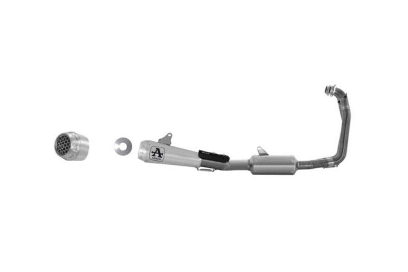 ARROW COMPETITION EVO Komplette Titan-Motorrad Auspuffanlage mit Mesh-Endkappe für Aprilia Tuono 660 ab 2020