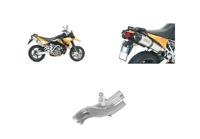 ARROW Mittelrohr mit Katalysator für KTM 950SM ab 2005 und KTM 990SM ab 2008