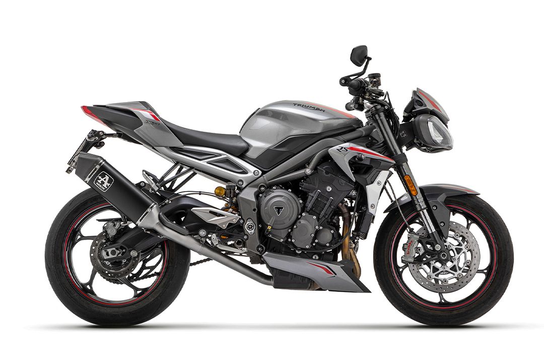 ARROW DARK VELOCE Motorrad Auspuff für Triumph Street Triple ab 2020