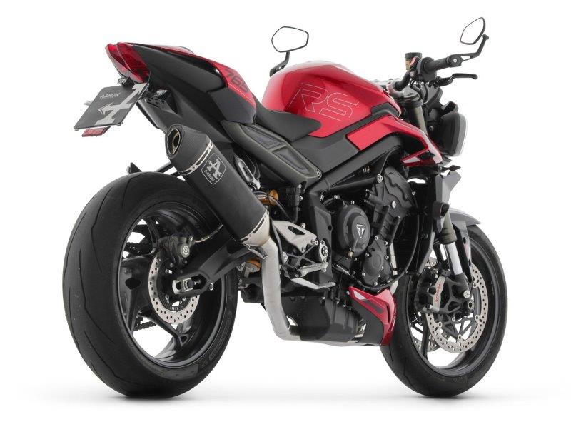ARROW Komplette Motorradauspuffanlage für Triumph Street Triple 765 RS ab 2023