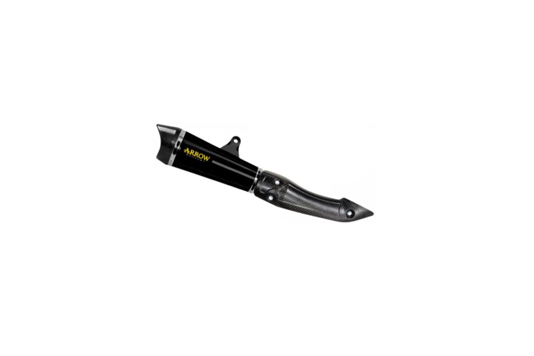 ARROW Dark XKONE Motorrad Auspuff für Kawasaki Z 125 ab 2021
