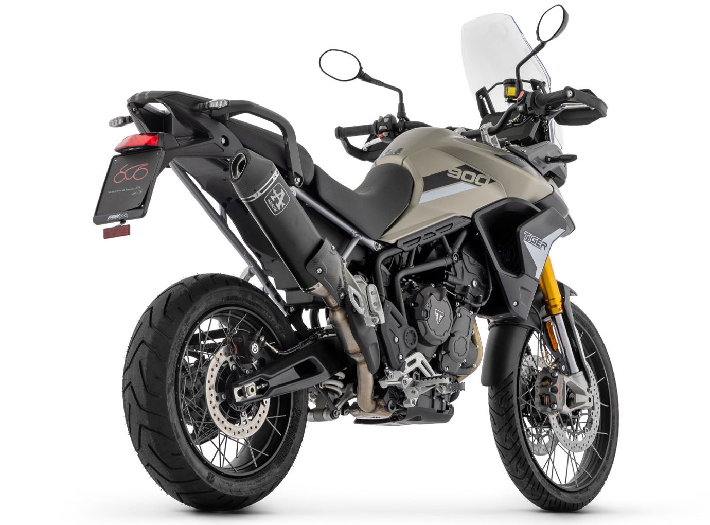 ARROW DARK VELOCE Motorrad Auspuff für Triumph Tiger 900 ab 2020
